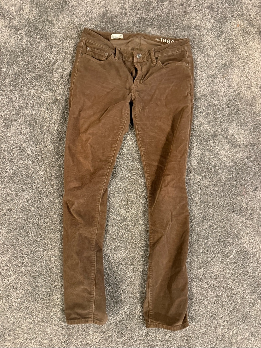 GAP Women’s Olive/Brown Corduroy Always Skinny Pants